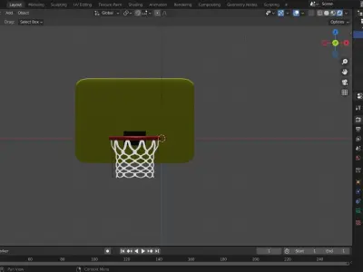 basketball net Free low-poly 3D model