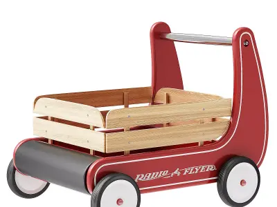 Classic Push Walker Wagon 3D model
