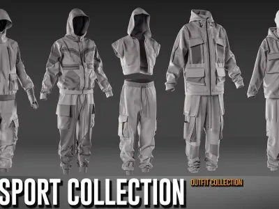 15 Sport Wear Collection- VOL 27 3D model