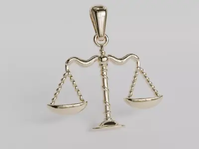 scale pendant 3D print model