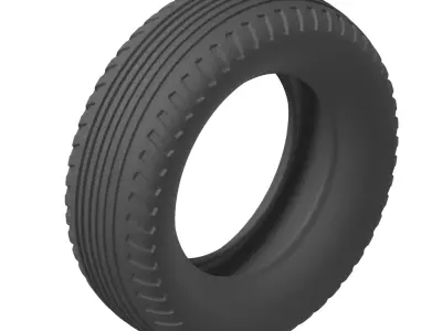 Plastic Premium Automotive Tyre Toy 3D model