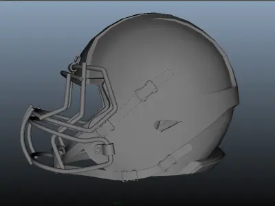 football helmet 3D model 3