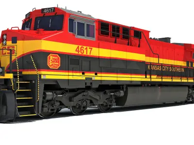 Kansas City Southern Locomotive 3D model