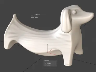 dog decoration figurine  3D model