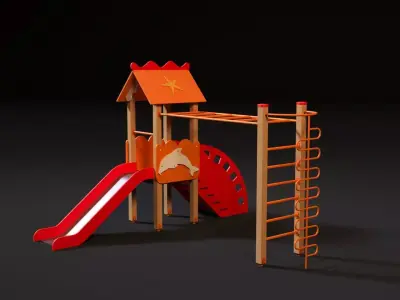 Childrens play complex 3D model