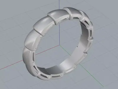 Snake  Ring 3D print model