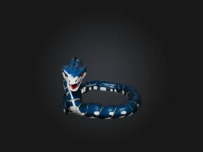 RoboSnake Model Low-poly 3D model