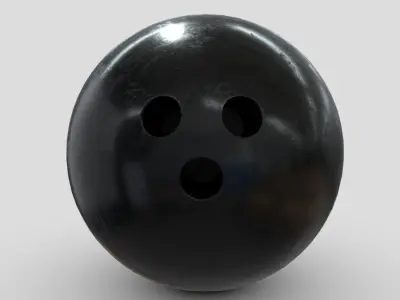 Bowling Ball Low-poly 3D model