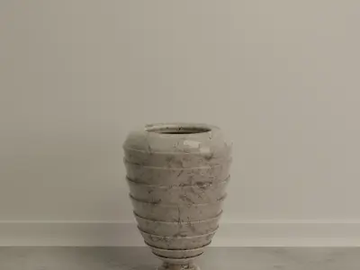 Marble Vase Set 3D Model Collection