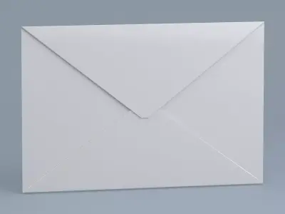 Envelope White 3D model