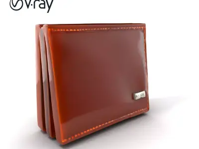 Luxury Leather Wallet Model Pack Low-poly 3D model
