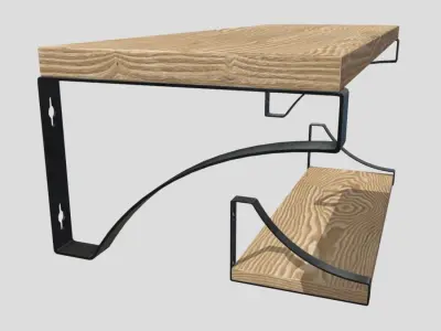 Wall Shelf Low-poly 3D model purchase