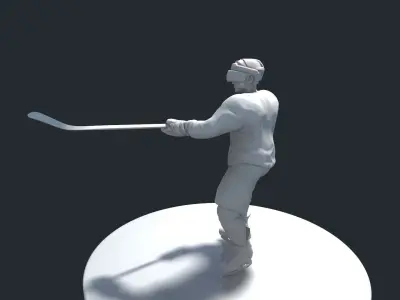 HOCKEY PLAYER MODEL 9 NO TEXTURE 3D print model