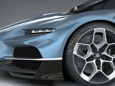 Bugatti Tourbillon 2026 LowPoly 3D model