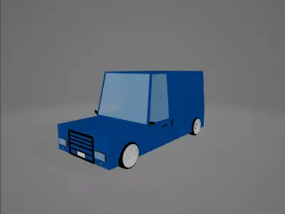 Little Low-detail suitable vehicle package 3D model