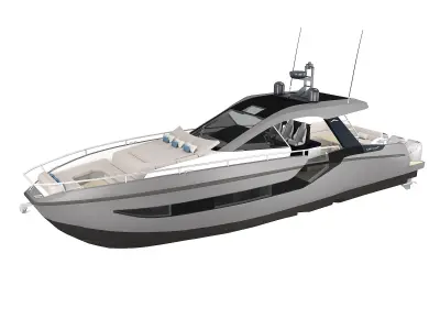 Motor Yacht Azimut Verve 47 3D model