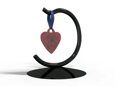 Gothic Christmas Tabletop Decoration Low-poly 3D model