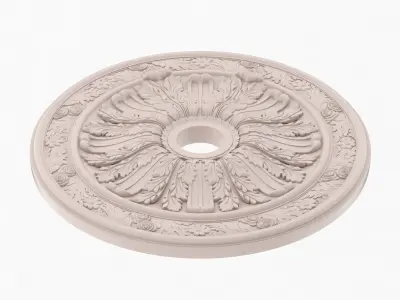 Classic Ceiling Medallion 21 3D model
