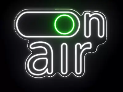 On Air Neon Sign 3D model