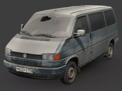 Volkswagen Transporter T4 RAW Scan 3D model