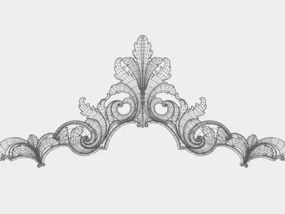 Carved decor for cnc 59 3D model