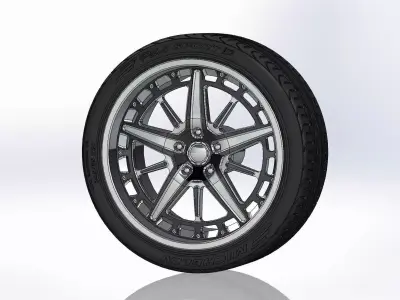 Wheels Schott Fulcrum PT 20inch for your scale model 3D print model