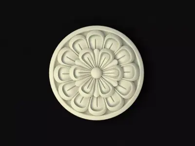 rosette flower 3D model get