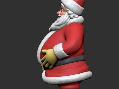 Santa Claus - Hello wave hand 3D print model