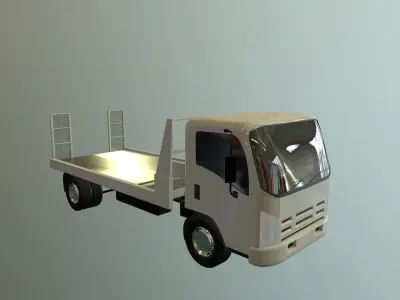 Mini Truck Free low-poly 3D model