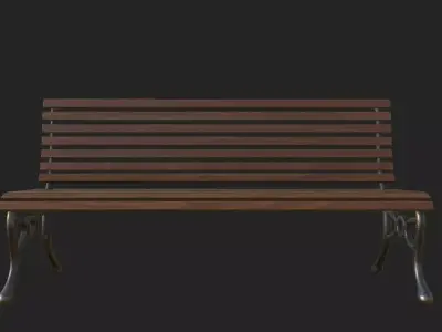 Park Chair Free low-poly 3D model