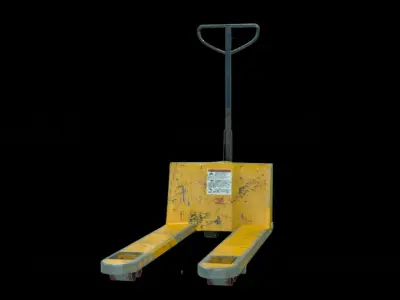 Used Pallet jack Low-poly 3D model