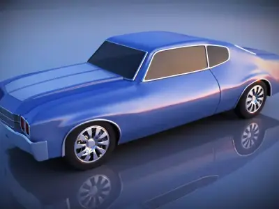 Chevy Chevelle Car Low-poly 3D model