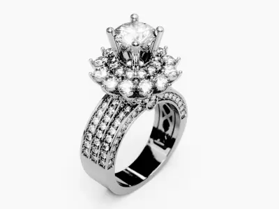 Engagement Ring 9 3D print model