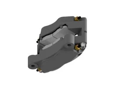 Wilwood Caliper Dynalite Low-poly 3D model
