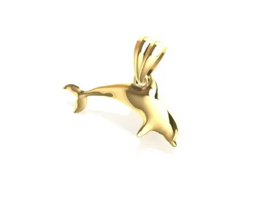 Dolphin Pendant 3D print model