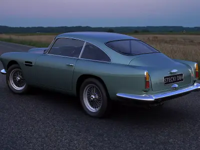 1960 Aston Martin DB4 3D model