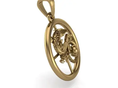 dragon pendant 3D print model