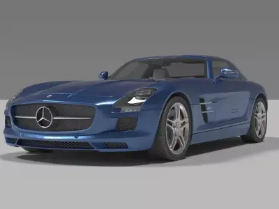 MERCEDES SLS AMG 3D model by glennaguiar