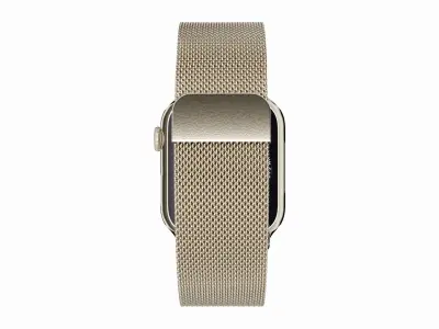 Apple Watch 8 Series - Gold  Milanese Loop 3ds Max 3D model