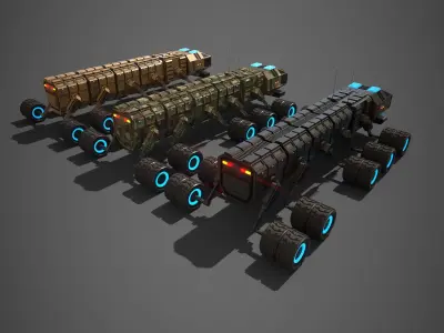 Rover Three Low-poly 3D model