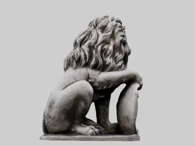 Lion Statue 3D model