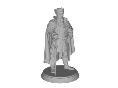 Lord King  Heroic Sculpture for 3D Printing  3D print model
