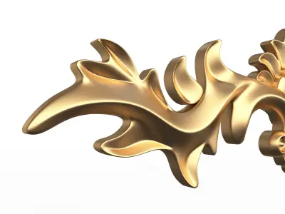 D Carving Plaster Molding Decoration Shahin K Low-poly 3D model