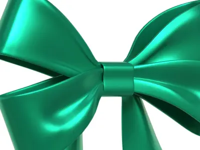 Christmas Bow Ribbon 93 Low-poly 3D model