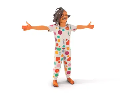 Colorful Pajamas model pack Low-poly 3D model