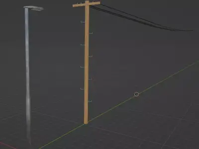 Buildings and streets pack Free low-poly 3D model