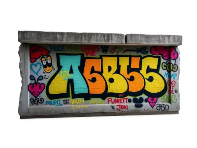 Colorful Graffiti Wall model pack Texture
