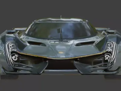 Luxury Elite Hypercar 3D Model Portfolio Low-poly 3D model