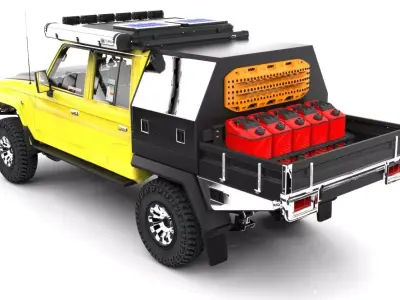 TOYOTA LAND CRUISER SERIE J79 CANOPY  Low-poly 3D model