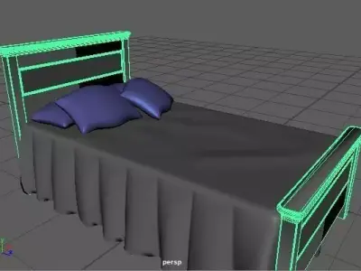 Beautiful Bed Free 3D model